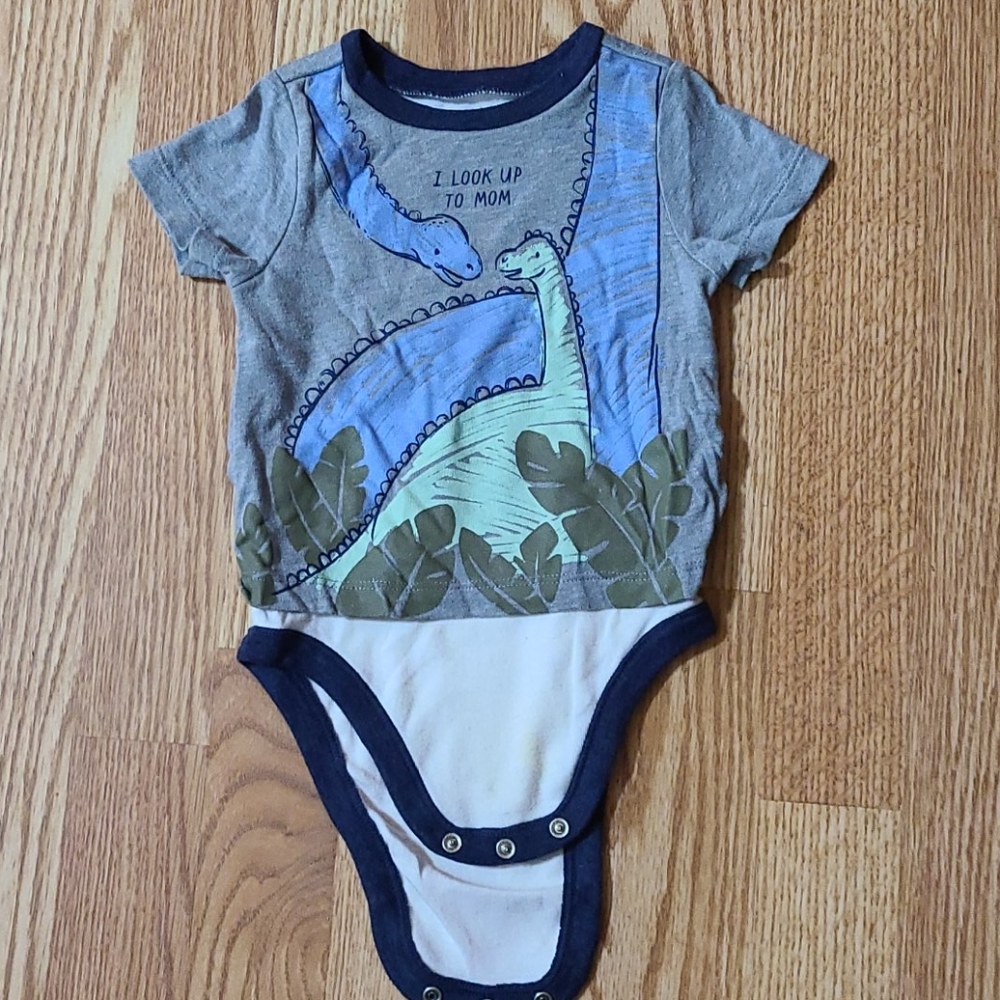 9-12M Baby Boys Dinosaur Tee Bodysuit